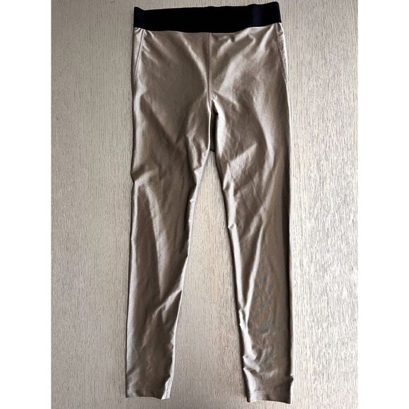 Alala Women's Liquid Tan Shiny Nylon Stretch Size Medium Leggings 24" - Picture 1 of 5